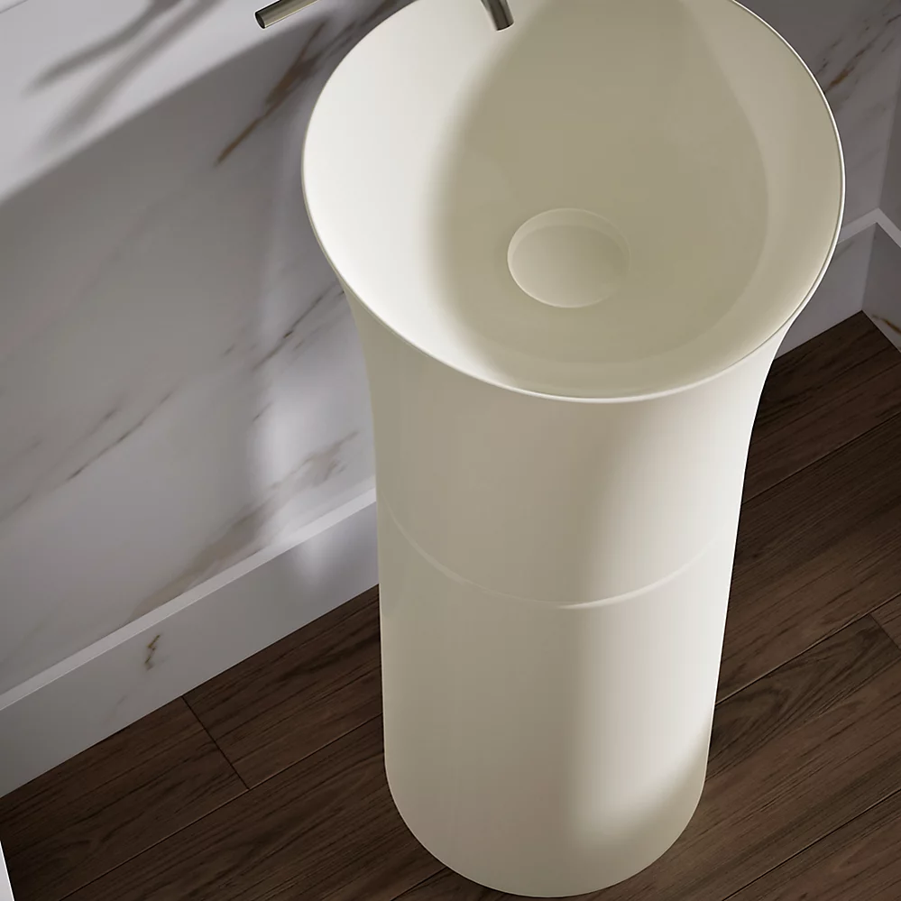 Kohler 20701-N-96 Veil Pedestal Lavatory No Overflow