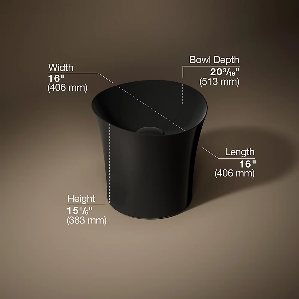 Kohler 20703-N-7 Veil Lavatory No Overflow