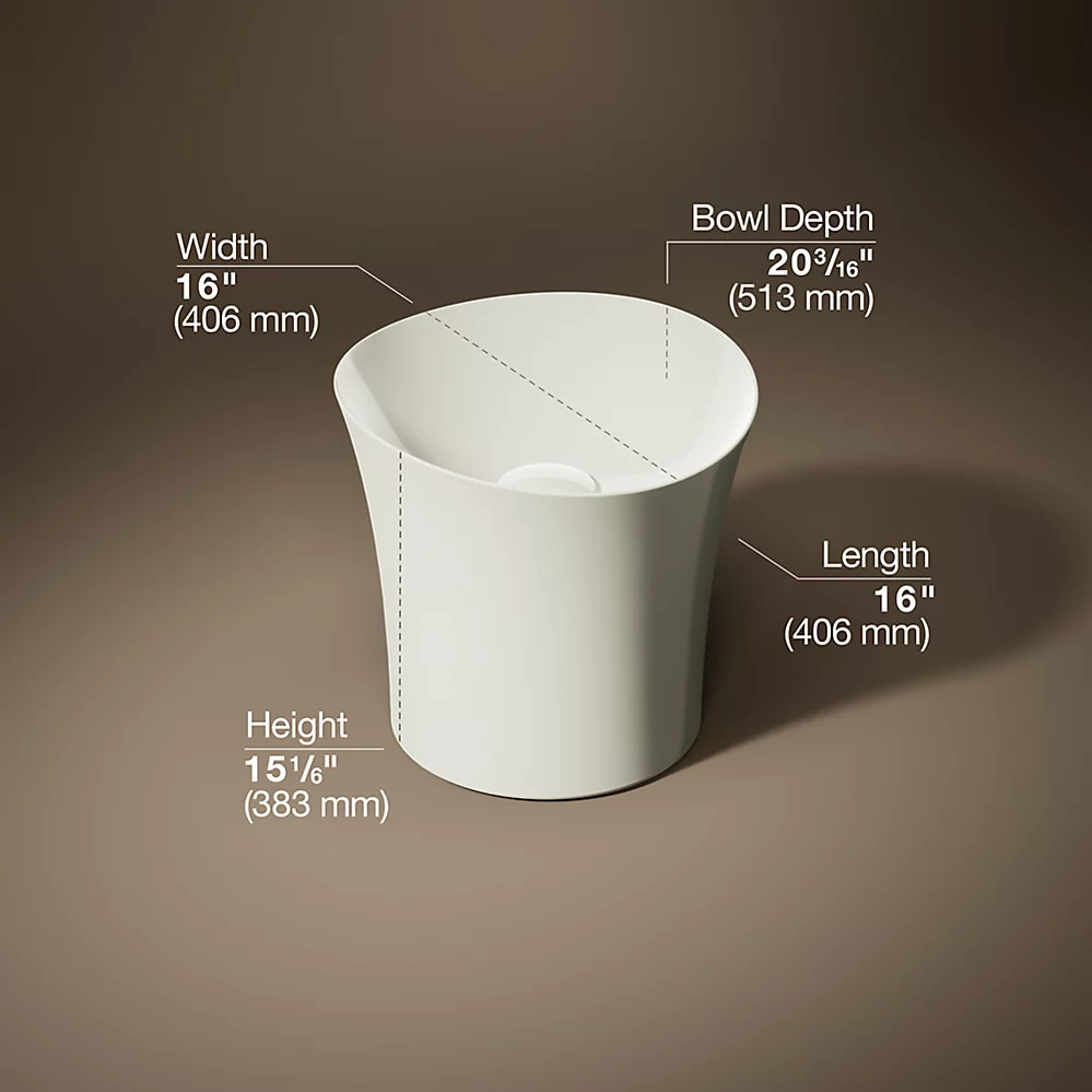 Kohler 20703-N-96 Veil Lavatory No Overflow