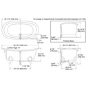 Kohler 21000-P5-96 Artifacts 66X33 Bath, Iron Gate Back