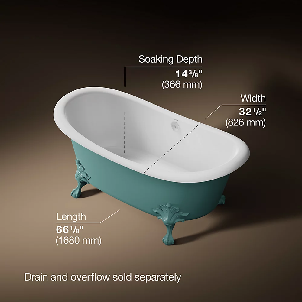 Kohler 21000-PSG-0 Artifacts 66X33 Bath