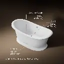 Kohler 21000-W-0 Artifacts 66X33 Bath, White Back