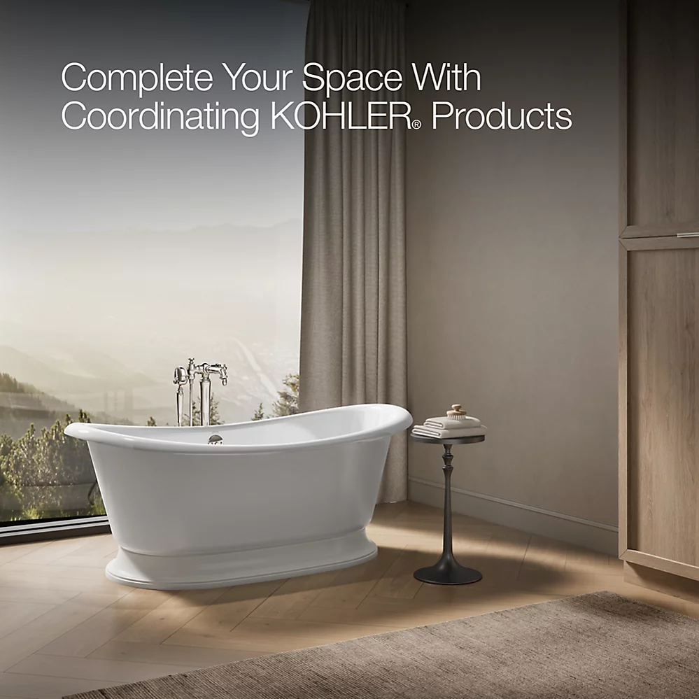 Kohler 21000-W-0 Artifacts 66X33 Bath, White Back
