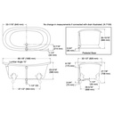 Kohler 21000-W-0 Artifacts 66X33 Bath, White Back