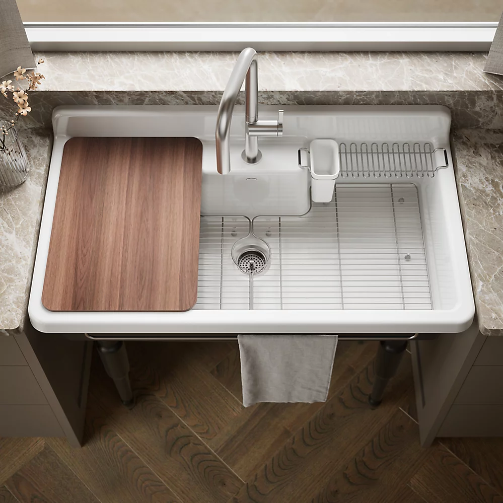 Kohler 21103-1HP5-0 Farmstead Freestanding Kitchen Sink