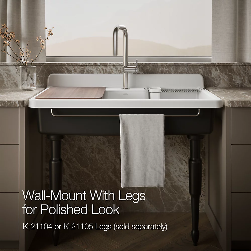 Kohler 21103-1HP5-0 Farmstead Freestanding Kitchen Sink