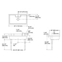 Kohler 21103-1HP5-0 Farmstead Freestanding Kitchen Sink