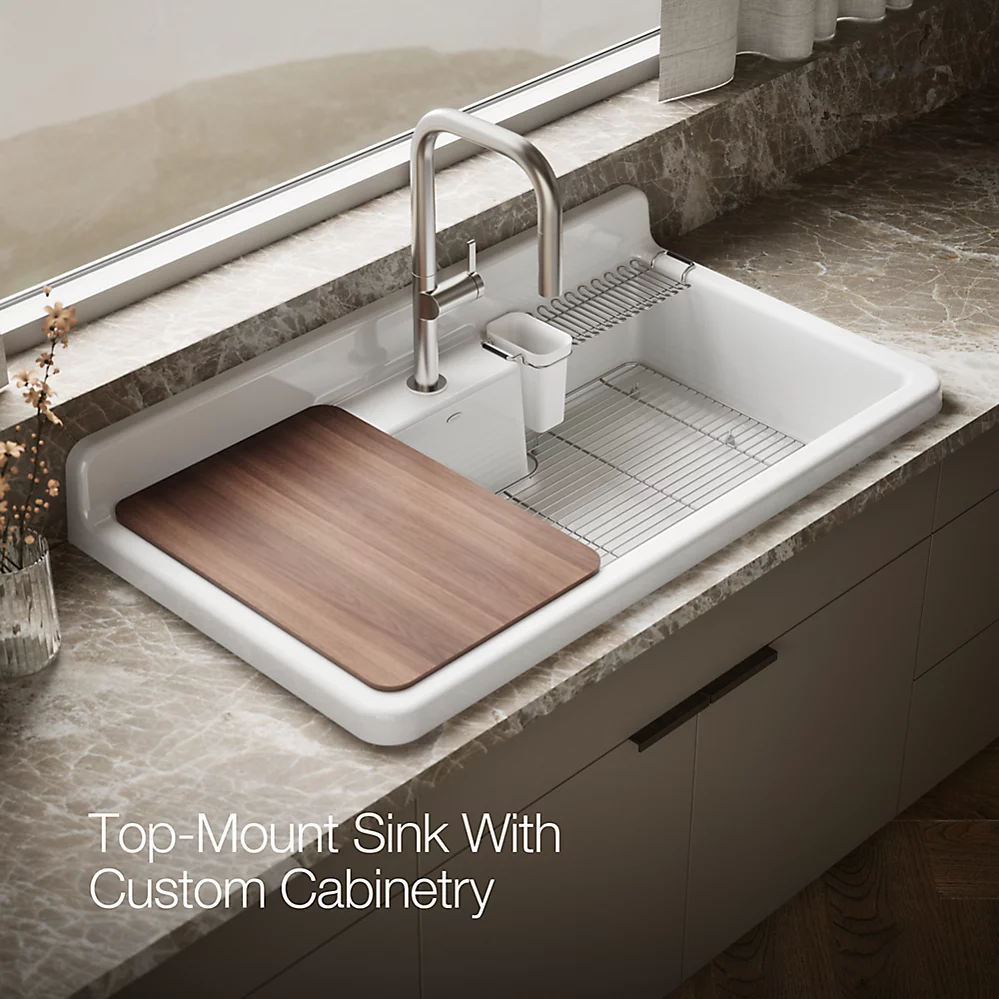 Kohler 21103-1HPPB-0 Farmstead Freestanding Kitchen Sink
