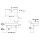 Kohler 21103-1HPSG-0 Farmstead Freestanding Kitchen Sink