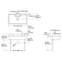 Kohler 21103-2HW-0 Farmstead Freestanding Kitchen Sink