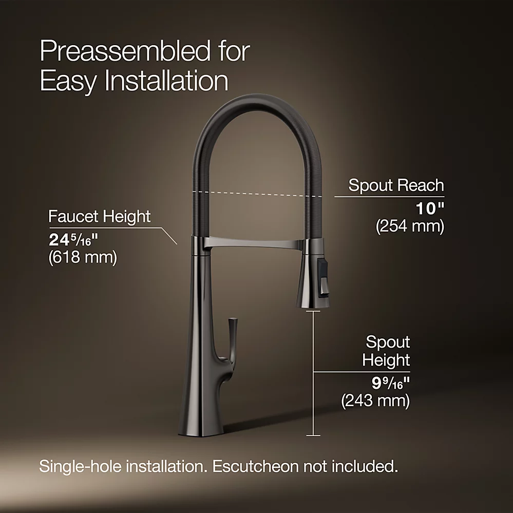 Kohler 22060-TT Graze Semi-Pro Kitchen Faucet