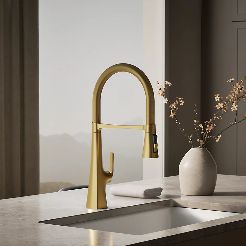 Kohler 22061-2MB Graze Medium Semi-Pro Kitchen Faucet