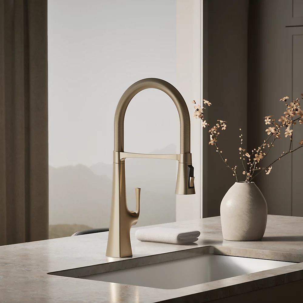 Kohler 22061-BV Graze Medium Semi-Pro Kitchen Faucet