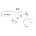 Kohler 22066-BL Graze Wm Pot Filler