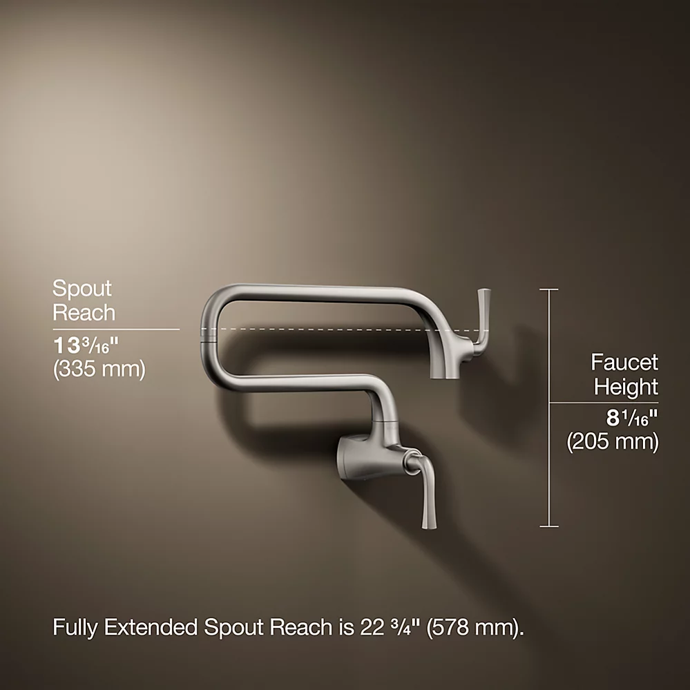 Kohler 22066-VS Graze Wm Pot Filler