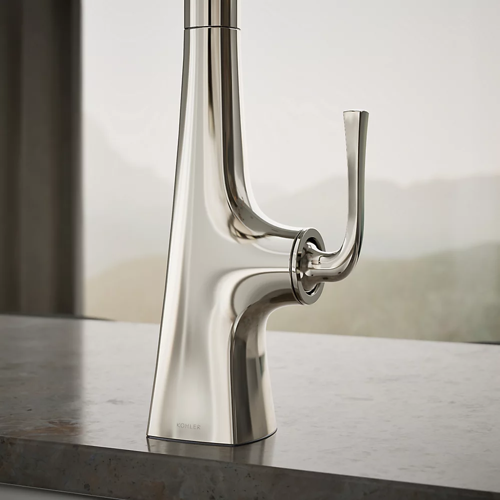 Kohler 22068-SN Graze Pull-Down Kitchen Fct W/Response