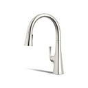 Kohler 22068-SN Graze Pull-Down Kitchen Fct W/Response