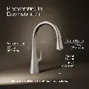 Kohler 22068-VS Graze Pull-Down Kitchen Fct W/Response