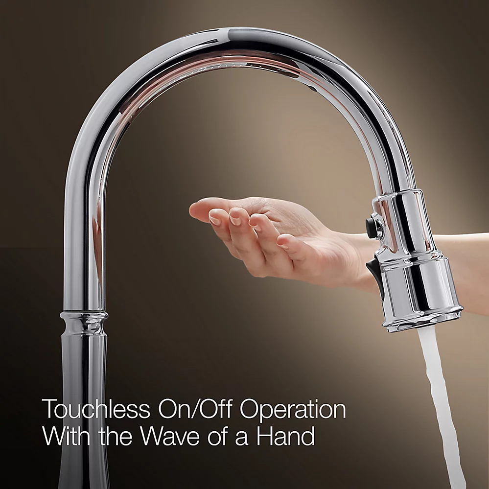 Kohler 22068-WB-CP Graze Pull-Down W/ Kohler Konnect
