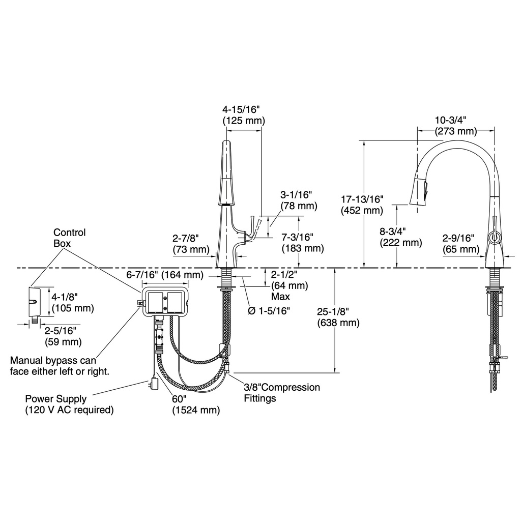 Kohler 22068-WB-TT Graze Pull-Down W/ Kohler Konnect