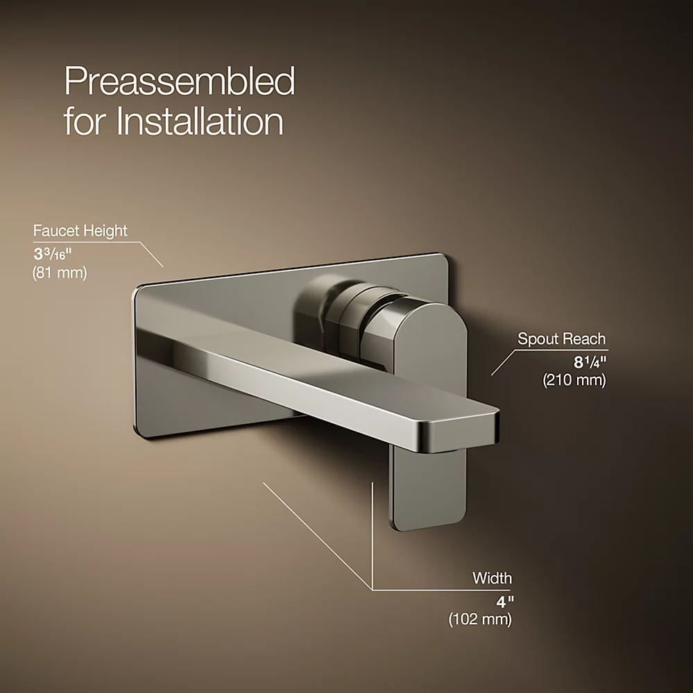 Kohler 22567-4-SN Parallel 1 Handle Wm Lav Faucet Lever