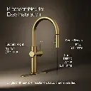 Kohler 22974-2MB Crue Touchless Pulldown Kitchen Faucet Vibrant Brushed Moderne Brass
