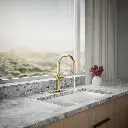 Kohler 22974-2MB Crue Touchless Pulldown Kitchen Faucet Vibrant Brushed Moderne Brass