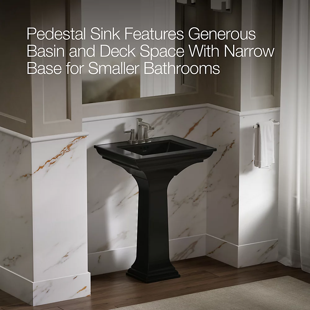 Kohler 2344-4-7 Memoirs Stately 24 Pedestal Lavatory