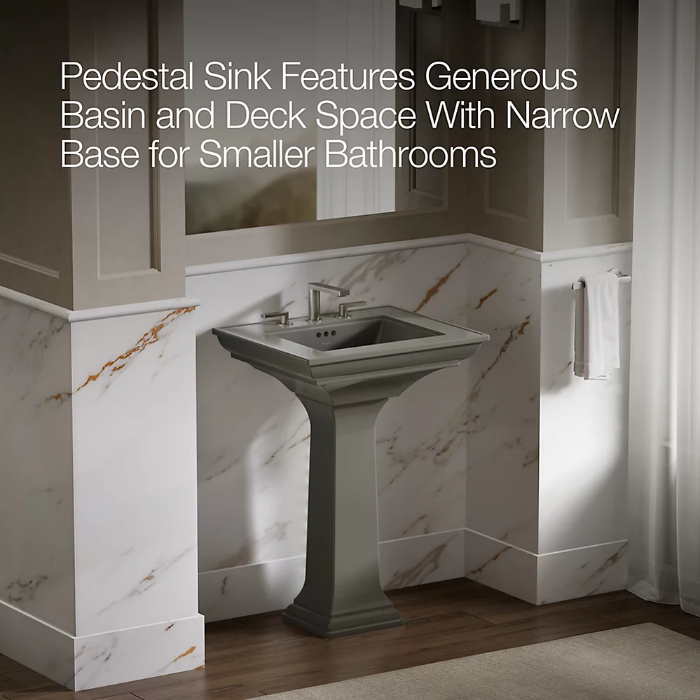 Kohler 2344-8-58 Memoirs Stately 24 Pedestal Lavatory