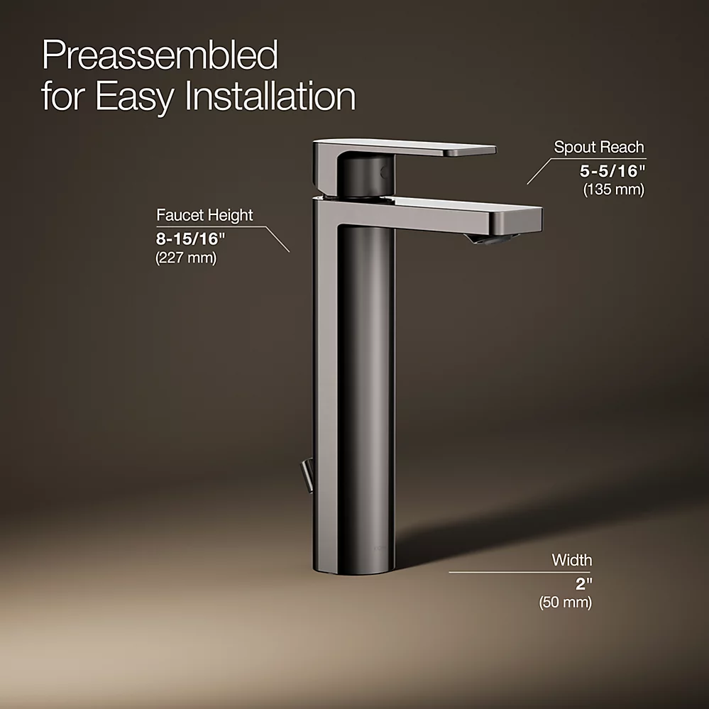 Kohler 23475-4-TT Parallel Tall Single Control Lav Faucet