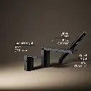 Kohler 23488-4-BL Parallel 3Hole Bath Filler W/ Hndshwr