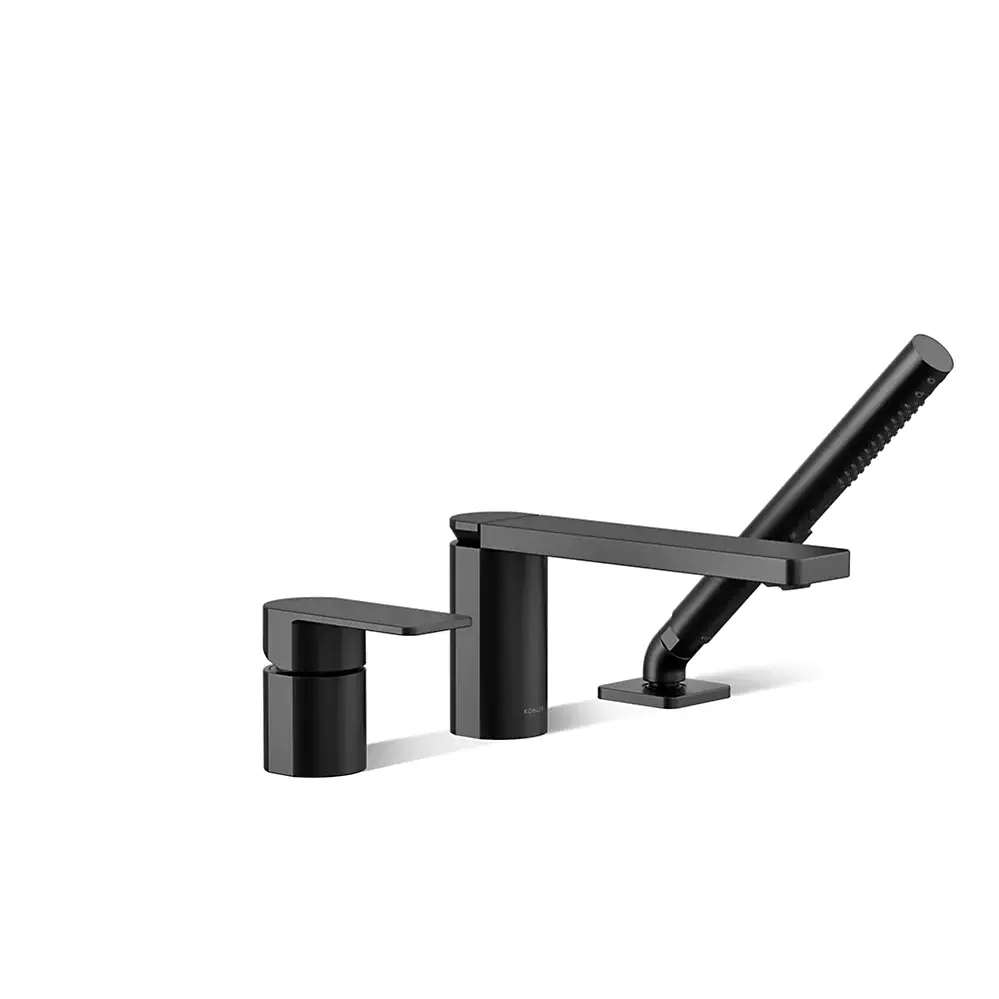 Kohler 23488-4-BL Parallel 3Hole Bath Filler W/ Hndshwr