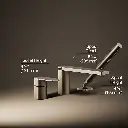 Kohler 23488-4-BV Parallel 3Hole Bath Filler W/ Hndshwr