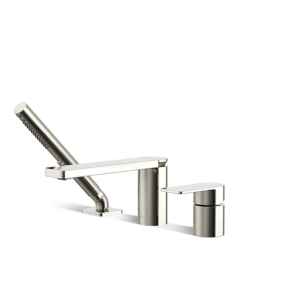 Kohler 23488-4-SN Parallel 3Hole Bath Filler W/ Hndshwr