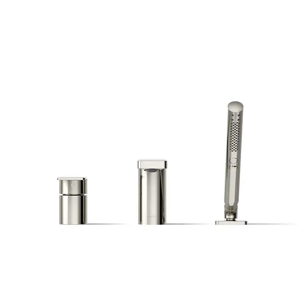 Kohler 23488-4-SN Parallel 3Hole Bath Filler W/ Hndshwr