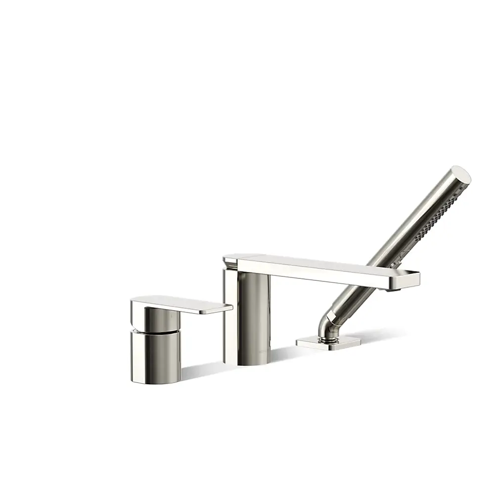 Kohler 23488-4-SN Parallel 3Hole Bath Filler W/ Hndshwr