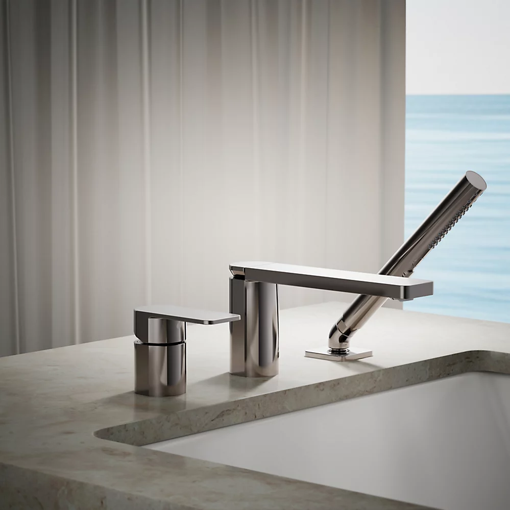 Kohler 23488-4-TT Parallel 3Hole Bath Filler W/ Hndshwr