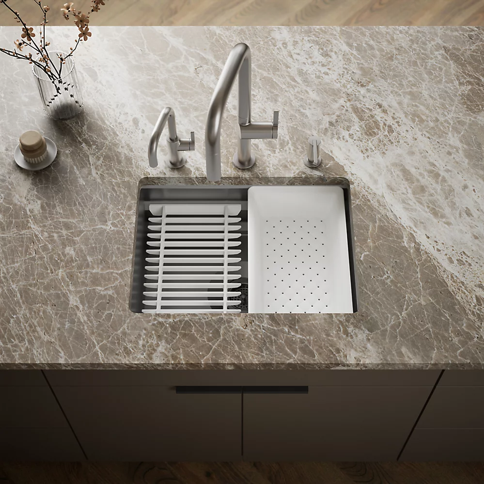Kohler 23650-NA Prolific 23 Kitchen Sink with Accessories