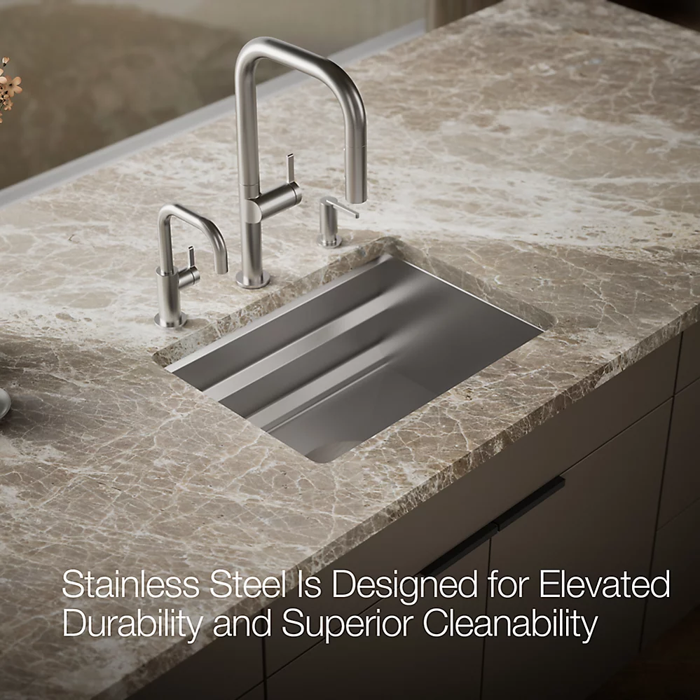 Kohler 23650-NA Prolific 23 Kitchen Sink with Accessories