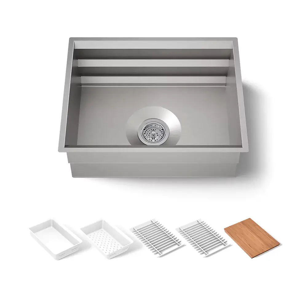 Kohler 23650-NA Prolific 23 Kitchen Sink with Accessories