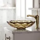 Kohler 2373-TG6 Briolette Glass Lav (Trans Sapphire)