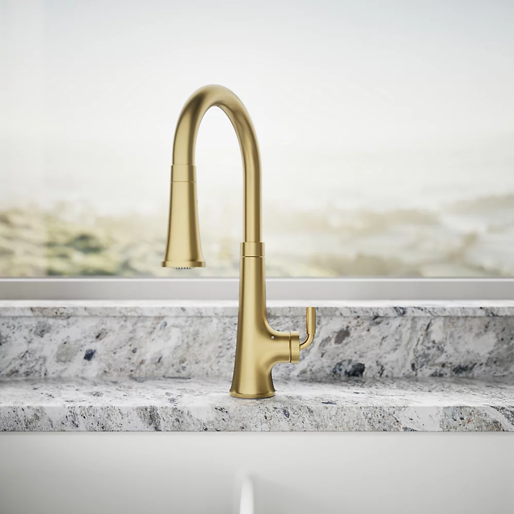 Kohler 23766-2MB Tone Pull Down Kitchen Faucet W/ Response