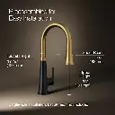 Kohler 23766-BMB Tone Pull Down Kitchen Faucet W/ Response