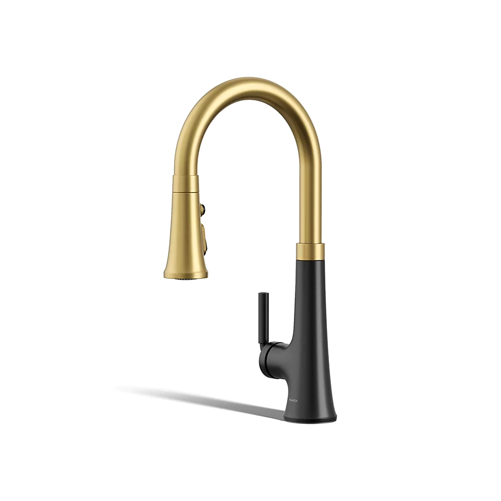 Kohler 23766-BMB Tone Pull Down Kitchen Faucet W/ Response
