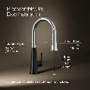 Kohler 23766-CBL Tone Pull Down Kitchen Faucet W/ Response