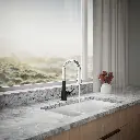 Kohler 23766-CBL Tone Pull Down Kitchen Faucet W/ Response
