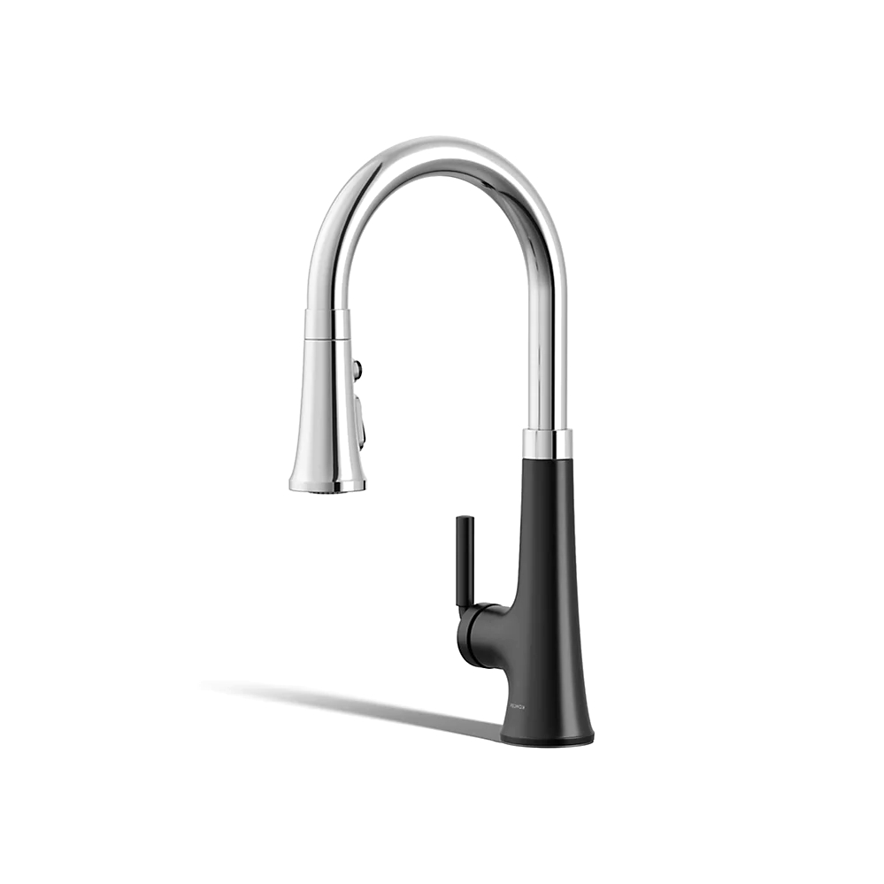 Kohler 23766-CBL Tone Pull Down Kitchen Faucet W/ Response
