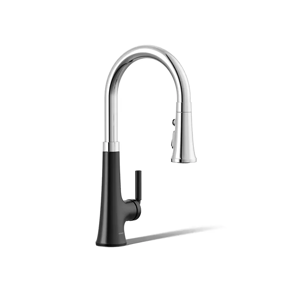 Kohler 23766-CBL Tone Pull Down Kitchen Faucet W/ Response