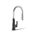 Kohler 23766-CBL Tone Pull Down Kitchen Faucet W/ Response
