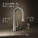 Kohler 23766-VS Tone Pull Down Kitchen Faucet W/ Response Vibrant Stainless